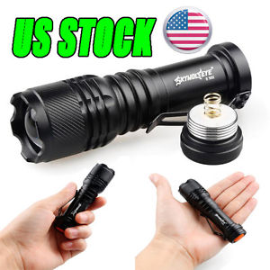 2000LM CREE Q5 AA/14500 3 Modes ZOOMABLE LED Flashlight Torch Super Bright LOT