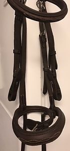 ANTARES SIGNATURE SERIES BRIDLE, REINS, AND STANDING MARTINGALE. SIZE 2