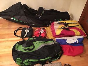 Gradient PARAGLIDER Size 24 & SupAir Skyper FR Size S With 2 Reserves Size M