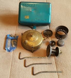 Vintage Royal Korean Kerosene Camping Burner Stove Model 7-1F