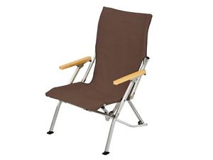 Snow Peak Low Chair 30 Brown Color w/Case From Japan New EMS Free Shipping