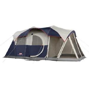 Coleman Elite WeatherMaster 17' x 9' Tent with LED Light, Sleeps 6