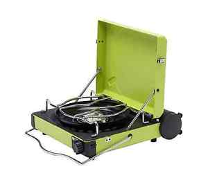 Iwatani cassette Portable gas stove green outdoor easy carry CB-MVS-1FG japan