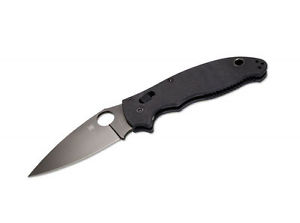 Spyderco Manix2 Black G-10 black Blade PlainEdge