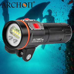 ARCHON D35VP 4xCREE XM-L2 + 2xCREE XP-E +UV 2600LM Diving LED Flashlight To 100M