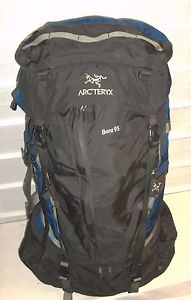 Arc'teryx Bora 95 Hiking Camping Black Blue Backpack VGC!