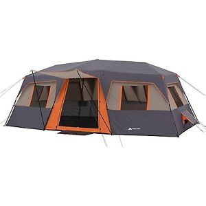 Ozark trail instant 20 x 10 cabin tent sleeps 12 orange WMT-201080