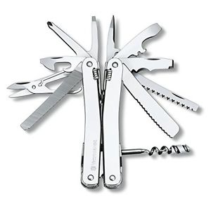 Victorinox SwissTool Spirit Plus Pinza Multiuso Svizzera con Fodero in Pelle, Ac