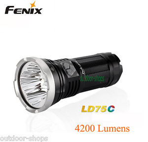 4200 Lumens Fenix LD75C 5 Modes Waterproof LED Rechargeable Flashlight