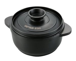 CAPTAIN STAG Pot barbecue cast aluminum cocotte round  20cm UG-3002