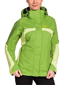 Verde (Parrot Green) (TG. Large) Jack Wolfskin, Giacca impermeabile Donna Topaz