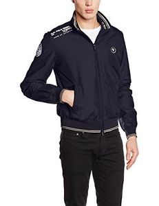 Navy (TG. IT 46) U.S.POLO ASSN. Uspa Patch Bomber, Giacca Uomo, Navy, 48