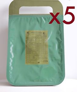 Set of 5 FSB of Russian Military MRE Army combat ration field Meal Pack food FSS