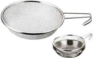 Captain stag strainer Wild Way 18-8 stainless deep plate with handle M-8187