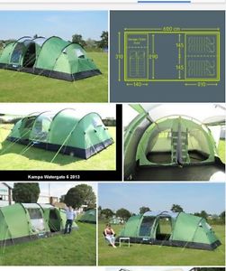 Buy now reduced kampa watergate 6 tent  (new & boxed)