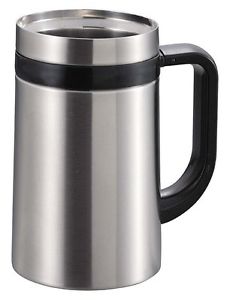 Captain stag cup via mug double stainless 600UE-3230