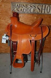 16" G.W. CRATE WADE RANCH ROPING SADDLE FREE SHIP NEW MADE IN ALABAMA USA