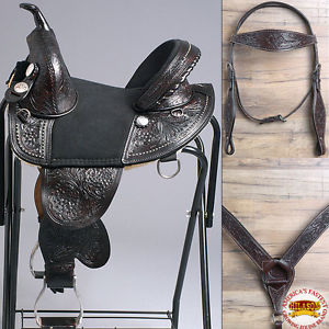 TW105PA326 HILASON TREELESS WESTERN TRAIL BARREL RACING SADDLE BRIDLE COLLAR 16"