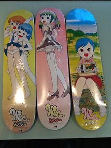 SET OF 3 MR. Supreme Skateboard Decks Monkey Train Set of 3 (MURAKAMI)