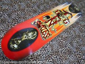 Vintage 90s DOGTOWN DTS STONEFISH Skeleton Powell Skateboard Skate Board Deck