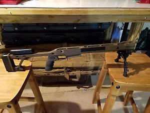 Rock Solid Stock Chassis, Short Action, Custom Cerekote FDE