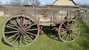 Antique Studebaker Horse-Drawn Wagon