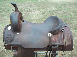 Cutting Saddle/ Tall Cutter Coats Saddlery 17 Inch Hard Seat