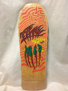 80s Vintage ALVA David Duncan Design CLAW Multicolor Skateboard Skate Board Deck