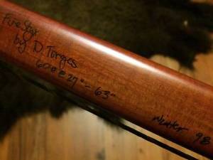 Dean Torges FireStyx bamboo backed osage longbow 60#@27" traditional archery