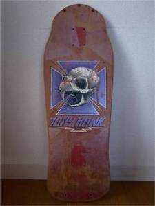 80s Vintage Powell Peralta TONY HAWK Art Multicolor Skateboard Skate Board Deck