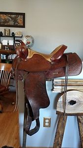 Vintage 1966 Tex Tan Hereford saddle 15"