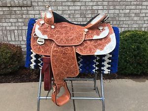 #1835-475-LO Dale Chavez western show saddle 16" FQB