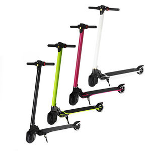 Electric Kick Scooter Carbon Fiber Lightest Foldable Bike Two Wheels LG Battery