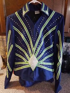 Custom Western Showmanship Outfit with Swaroski Crystals-Size Adult Small