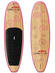 Wappa Stand up paddle board Bamboo construction enviromentaly friendly matarials