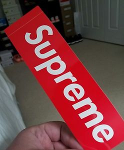 supreme box logo sticker Rouge