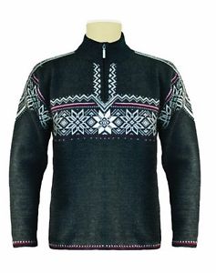 Dale of Norway - Pullover da uomo Holmenkollen, colore antracite scuro/bianco sp