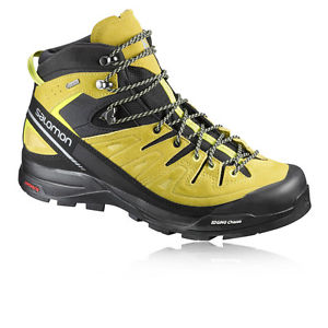 Salomon X Alp Mid Ltr Mens Yellow Waterproof Gore Tex Walking Hiking Boots Shoes