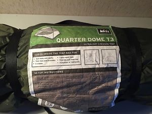 NEW !! REI Quarter Dome 3-Person 3-Season Ultralight Backpacking Tent