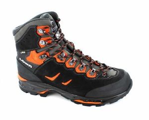 Lowa Camino GTX WXL in Schwarz/Orange und Größe UK 11,5