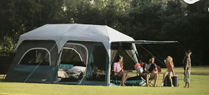 New CampValley 60 Second 10 Person Instant Set Up Family Camping Tent Dome Cabin