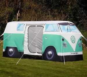 Volkswagen Tent T 1 Camper Van Adult Camping Quick And Easy To Set Up With Poles