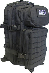 Tactical Trauma Kit #3 First Aid Kit w/ Backpack STOCKED Medic Survival Bag BLK-