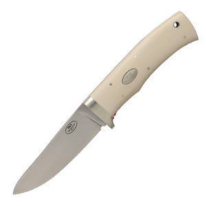 Fallkniven HK9cx Hunting Knife | Leather Sheath Cowry X Steel Ivory Micarta