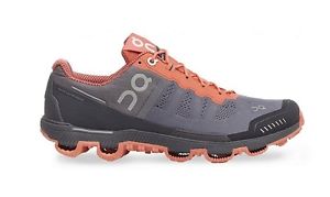 On Cloudventure Grey/Lava Womens Shoes