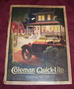 Coleman Lantern Co. Quick-Lite Catalog No. 36 – From 1918-1919