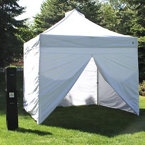 Instant Canopy with Side Walls 10' x 10' Zippered Enclosure Shade Shelter Rollup