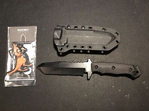 Hardcore Hardware MFK-02G2 Gen 2 Tactical Survival Knife. Black. heavy duty