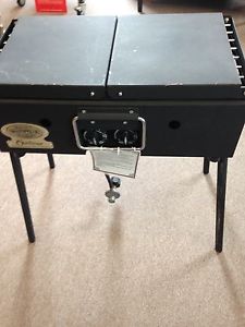 Portable Propane Camp Stove, Black Powdercoat, Rocky Mountain Range Outfitter