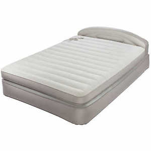 AeroBed Opti-Comfort Queen Air Mattress with Headboard Camping Airbed Air Mat A1